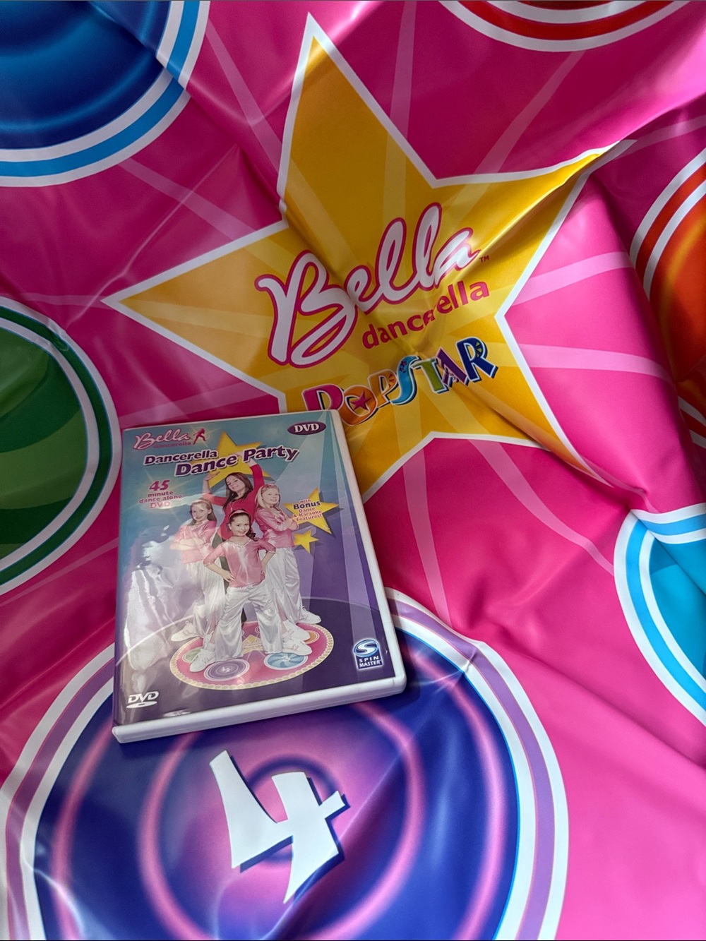 Bella Dancerella Dance Party DVD & PopStar Mat. New like condition.